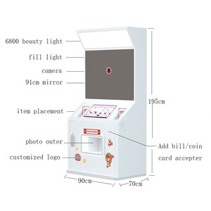 บูธถ่ายภาพแบบดิจิตอลสำหรับคนเดินเท้าไฟ LED แบบปรับได้บูธถ่ายภาพแบบพกพา - Product Image 2