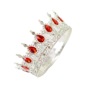 Couronne ronde baroque dorée 2025 pour décoration de gâteau, diadème en strass, accessoires décoratifs pour fête de Noël et bouquets - Product Image 2