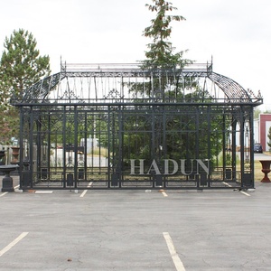 Gazebo de jardin extérieur en <span class=keywords><strong>fer</strong></span> <span class=keywords><strong>forgé</strong></span> blanc Orangerie <span class=keywords><strong>Serre</strong></span> - Product Image 5