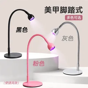 โคมไฟอบเล็บมืออาชีพ 360 สวิตช์เท้าแบบหมุน เจลทาเล็บแห้งเร็ว ไฟ LED กำลังสูงสำหรับอบเล็บ อุปกรณ์ทำเล็บมือสำหรับร้านทำเล็บ - Product Image 3