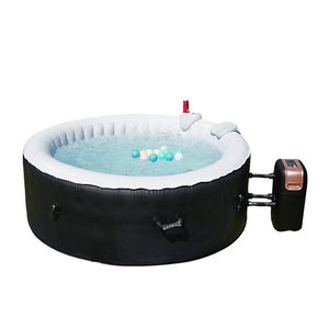 Jacuzzi <span class=keywords><strong>gonflable</strong></span> Portable pour l'extérieur, produit de Massage, <span class=keywords><strong>rond</strong></span>, pour 3 ou 4 personnes, avec 120 Jets d'air, couvercle, pompe, 2 filtres - Product Image 3