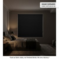 Tissu pour stores alvéolaires occultants en non-tissé spunlace noir de 20 mm, imperméable et sur mesure