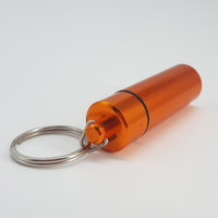 Cadeau promotionnel Portable bouchon d'oreille étui de transport étanche en métal bouchon d'oreille étui porte-clés
