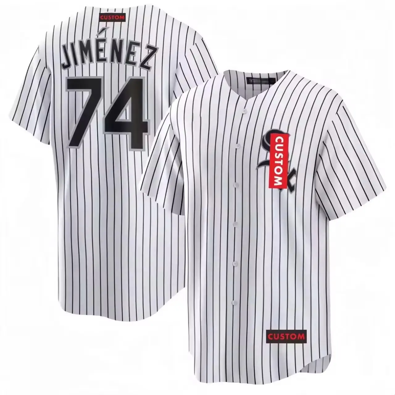 Jersey Baseball Whitesox Beisbol Major Leagueunisex Mbl Custom Embroidery Stripe For Kids Oem Baseball & Softball Wear
