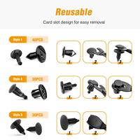200 pièces 6 taille Push pare-chocs attache Rivet Clips garde-boue Clips pare-chocs automobile voiture universel en plastique Auto carrosserie Clips de retenue