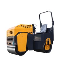 Compacteur de pelouse à rouleaux vibrants Shanwang, double roue en acier, 3,2 m, véhicule autopropulsé, rouleau hydraulique, garantie 4 ans, 1000 kg