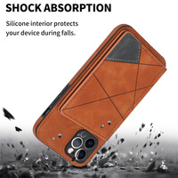 Étui de téléphone portable en cuir PU de luxe pour iPhone 15 14 13 12 11 Pro Max Xs Xr Xs Max, porte-cartes, pochette de protection