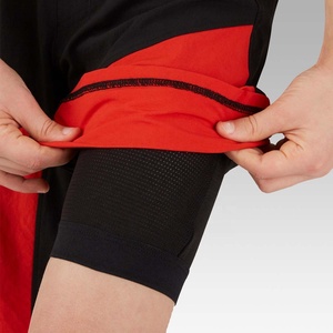 Mens <b>Cycling</b> Bib Bermuda <b>Shorts</b> Breathable <b>Padded</b> Quick Dry Thermal Color Block Polyester/Cotton All Day Winter Bicycle Riding - Product Image 4