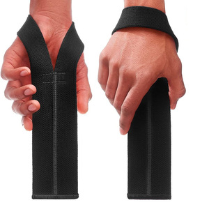 2026 Custom Logo Gym Lifting <b>Straps</b> Fitness <b>Wrist</b> Wraps Padded Weightlifting Weight Lifting <b>Wrist</b> <b>Straps</b> - Product Image 1
