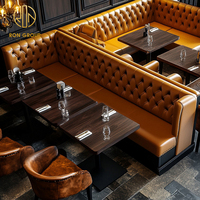Ronde Marbre Café Restaurant Chaise Table Banc Canapé Cabine Sièges Meubles Ensemble Stand pour Restaurant Café Café