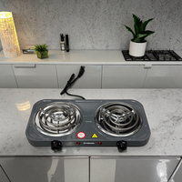 Petit appareil ménager Réchaud portable à double brûleur Plaque chauffante à serpentin Plaque chauffante électrique pour la cuisson