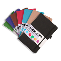 Carnet à spirales en cuir PU A5 B5, couverture rigide, logo personnalisé, journal ligné, agenda avec bande élastique