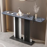 Table d'entrée artistique en pierre, design italien haut de gamme, luxe léger, pour la maison