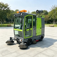 Balayeuse commerciale, balayeuse de voirie, machine de balayage avec capacité de nettoyage rapide pour les zones de stationnement