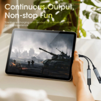 OTG-Répartiteur USB C 2 en 1 vers double prise casque USB C, adaptateur audio PD 60W, chargeur rapide pour Samsung Xiaomi
