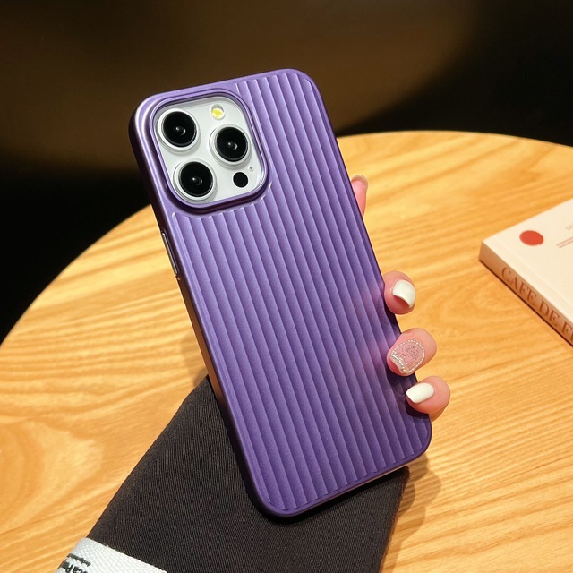 Matte PC Hard Impact-resistant Protective case with Corrugated Grid Pattern, Suitable for iPhone 17 Pro MAX.
