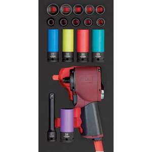 Juego de llaves de impacto Kraftwerk 1/2 "17-pcs. 20x40 incrustaciones - Product Image 1