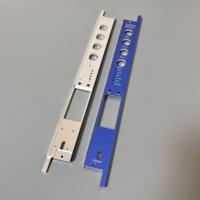 Panel Frontal de Aluminio Anodizado Personalizado, Lámina de Acero Inoxidable Mecanizada por CNC, Módulo de Interfaz, Placa Frontal con Orificios, Ventana LCD 6000