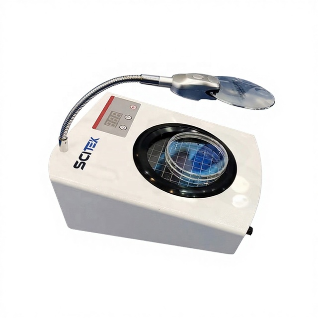 SCITEK Bacterial Colony Counter 3-digit LED Display Pressure Sensitive Count White LED Array Lighting Intuitive Counting for Lab