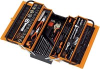 GTYPRO Caja De herramentas 85 pièces boîte à outils 3 couches clé tournevis Kit d'outils ménagers dans une boîte en métal jeu De douilles