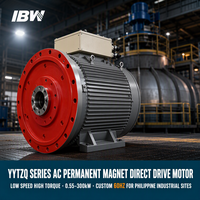 Moteur à aimant permanent à entraînement direct 0,55-300 kW, faible vitesse, couple élevé, 380 V 60 Hz, PMSM industriel pour réacteur de mélange et tour de refroidissement