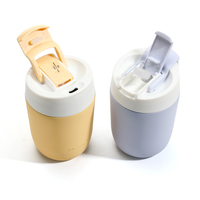 Mug de voyage isotherme en acier inoxydable 304 à double paroi, écologique, 480 ml, avec bouteille d'eau à double ouverture