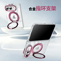 Étui de téléphone portable magnétique de luxe pour iPhone Duo avec béquille, coque antichoc compatible avec la charge sans fil