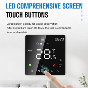 Smart <strong>Thermostat</strong> for Home Touchscreen Programmable Temperature Control IP20 Protection Auto/Manual Mode <strong>Digital</strong> <strong>Thermostat</strong> - Product Image 3