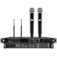 Système de microphone sans fil UHF portable à double canal en métal haute performance ANX4 Beta87 S58 pour diffusion en église