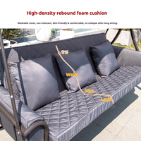 Fauteuil suspendu d'extérieur, chaise à bascule, design moderne, 3 places, pour adultes, petits jardins, balcons, meubles en métal, usage domestique