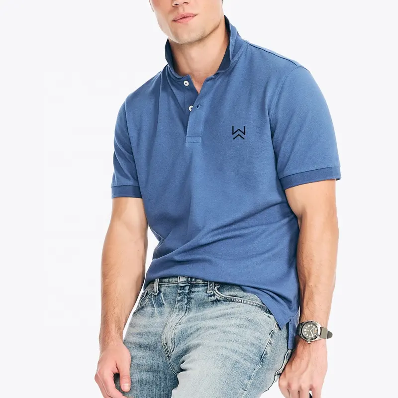 Top Trending Pique Polo Shirt 100% Cotton Polo Shirt Mens Golf Polo T Shirts In Bulk