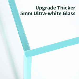 Tanque de aquário de tamanho grande personalizável, tanque de aquário com baixo teor de ferro e vidro transparente, tanque de água salgada para peixes - Product Image 5