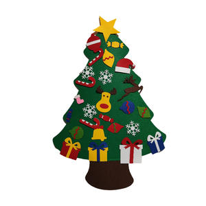 Kit d'arbre <span class=keywords><strong>de</strong></span> Noël en feutre écologique <span class=keywords><strong>de</strong></span> haute qualité avec lumières LED, calendrier <span class=keywords><strong>de</strong></span> compte à rebours et jeu <span class=keywords><strong>de</strong></span> collage pour enfants, pliable et léger - Product Image 5