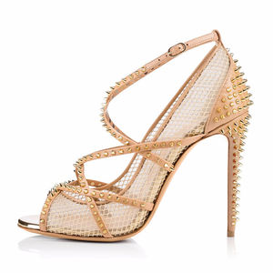 Strappy Klinknagels Sandalen 5 Inch Dames Hoge Jurk Schoenen Stijlvolle Hakken - Product Image 3