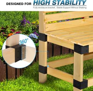 Kit de supports d'établi robustes pour supports d'angle droit en acier à 3 voies en <span class=keywords><strong>bois</strong></span> 2x4 pour <span class=keywords><strong>le</strong></span> travail du <span class=keywords><strong>bois</strong></span> - Product Image 5