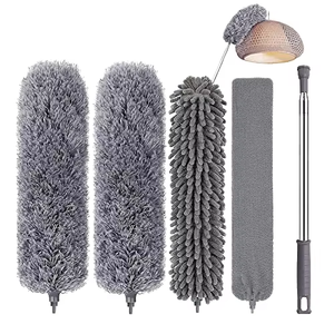 Classic Home Telescopic Microfiber Feather <strong>Duster</strong> Stainless Steel Handle <strong>Extendable</strong> for Car House Cleaning Microfiber Collection - Product Image 5