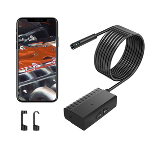 Dearsee wifi nội soi máy ảnh với 6 + 1 đèn 8mm cứng cáp 10m IP67 ống kính kép nội soi máy ảnh - Product Image 5