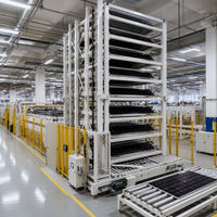 Ligne de production d'assemblage de panneaux solaires avec système automatisé d'alimentation en matériaux, de soudage et d'inspection de la qualité