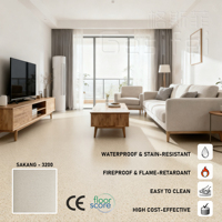 Revêtement de sol en vinyle PVC moderne, brillant, couleur unie, écologique, imperméable, antidérapant, 2,0 mm, pour supermarchés, mariages et événements