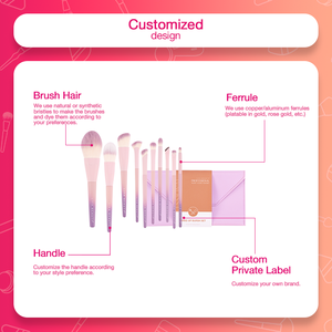 Pinceau à sourcils professionnel de luxe vert 15 pièces le plus vendu, avec manche en bois et poils synthétiques, pour fond de teint, correcteur et rasage - Product Image 6