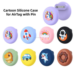 Custodia Protettiva 3D in Silicone Impermeabile a Forma di Spilla per AirTag, Design Cartone Animato, per Bambini, Idea Regalo - Product Image 2