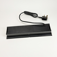 Prise de courant encastrée en alliage d'aluminium avec couvercle coulissant, norme britannique, 4 prises CA avec USB-C PD 20W pour bureau
