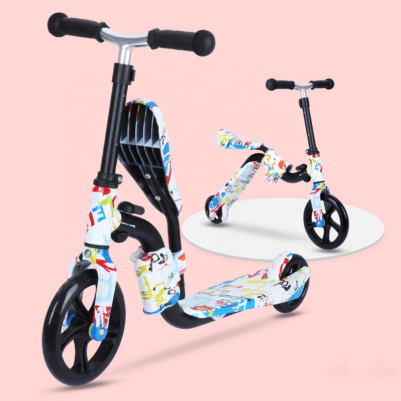 Оптовая продажа, акция, недорогой 2-х колесный велосипед 2 в 1 из полипропиленовой стали с регулируемой высотой