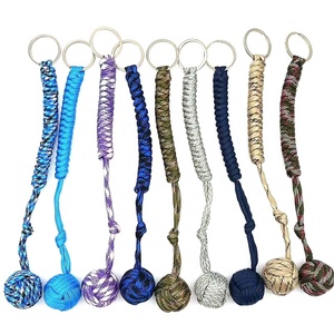 IRONDONKEY tattico difensivo di sopravvivenza campeggio portachiavi in poliestere scimmia pugno con sfera <span class=keywords><strong>d</strong></span>'<span class=keywords><strong>acciaio</strong></span> per autodifesa - Product Image 1