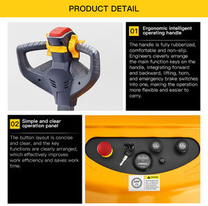 Marco de puerta Grúa apiladora de palés eléctrica delantera Carretilla elevadora apiladora de equilibrio de contador de tipo de pie de 1,25 toneladas - Product Image 6