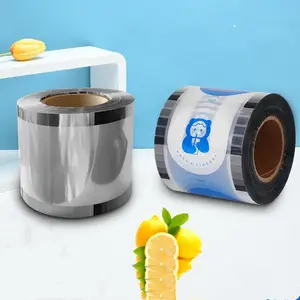 Custom printed bubble tea film 90mm 95mm 98mm plastic cup film sealing film milk tea