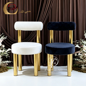 Chaises de salle à manger d'hôtel en fer, luxueuses, modernes, romantiques et élégantes, pour mariages classiques et utilisation en extérieur - Product Image 2