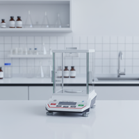 Balance analytique numérique de laboratoire haute précision, lecture 0,001g, pare-brise en verre, interface RS232, 100g à 500g