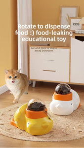 Neuer Entenförmiger Intelligenter Futterspender Interaktiver Automatischer Spender & Puzzle-Spielzeug für Katzen & Hunde - Product Image 6