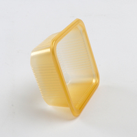 Boîtes d'emballage individuelles en plastique PP doré pour gâteaux de lune, recyclables, jetables, avec estampage, pour le stockage alimentaire et de gâteaux, vente en gros